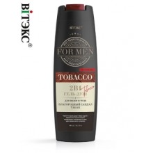 FOR MEN  TOBACCO 2в1 Гель-душ д/волос и тела с фером.Благородный сандал и Табак  400мл