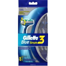 одноразовые станки Gillette Blue Simple3 упаковка 8шт (цена за 1шт)