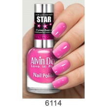 лак для ногтей Alvin Dor Star 6114 ярко-розовый