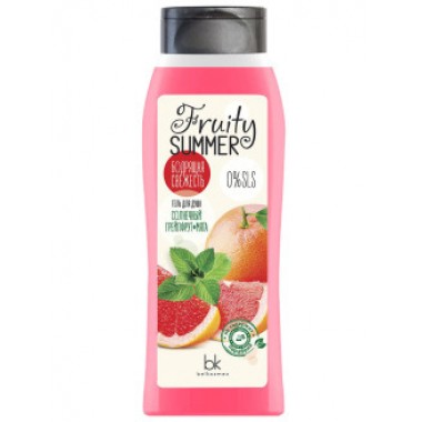 SUMMER FRUITY  Гель для душа Солнечный грейпфрут и мята 500г