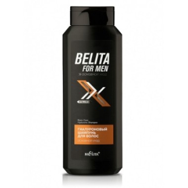 Belita for Men ОСНОВНОЙ УХОД гиалуроновый шампунь для волос 400мл.