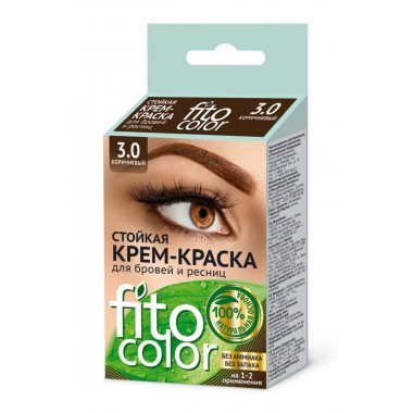 краска для бровей и ресниц Fitocolor коричневый