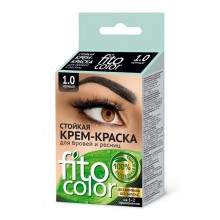 краска для бровей и ресниц Fitocolor черный