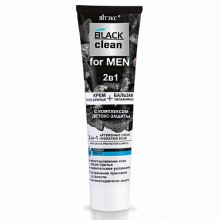 BLACK clean for MEN 2в1 крем после бритья и бальзам увлажняющий 100мл.