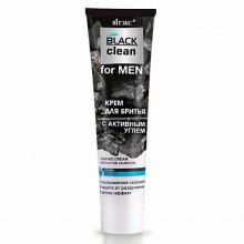 BLACK clean for MEN крем для бритья с активным углем 100мл.