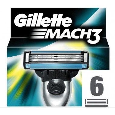 сменные лезвия Gillette Mach3 упаковка 6шт