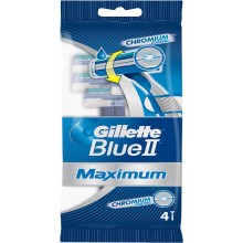 одноразовые станки Gillette Blue2 Maximum упаковка 4шт (цена за упаковку)