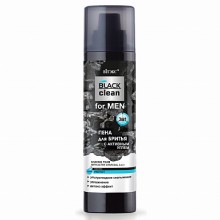 BLACK clean for MEN Пена для бритья с активным углем 250мл.