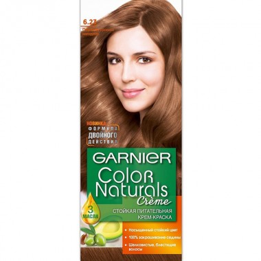 краска для волос Garnier Color Naturals 6.23 перламутровый миндаль