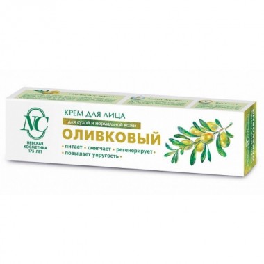 Крем для лица Оливковый для сухой и нормальной кожи Невская косметика 40мл