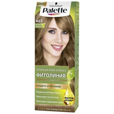 краска для волос Palette фитолиния золотистый средне-русый 465