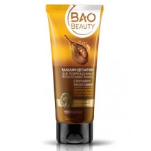 BAO BEAUTY Бальзам-детанглер для поврежденных непослушных волос с пептидами и маслом баобаба 200г